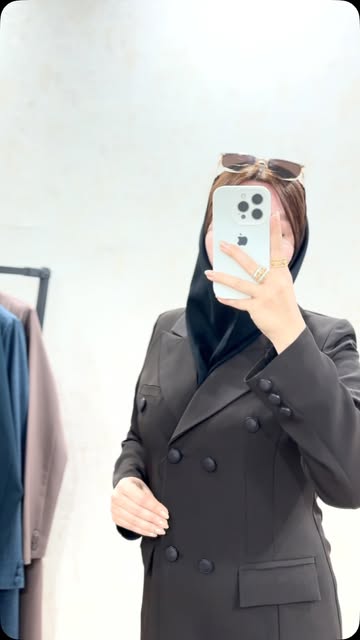 کت و شلوار زنانه کرپ کنزو استر دار